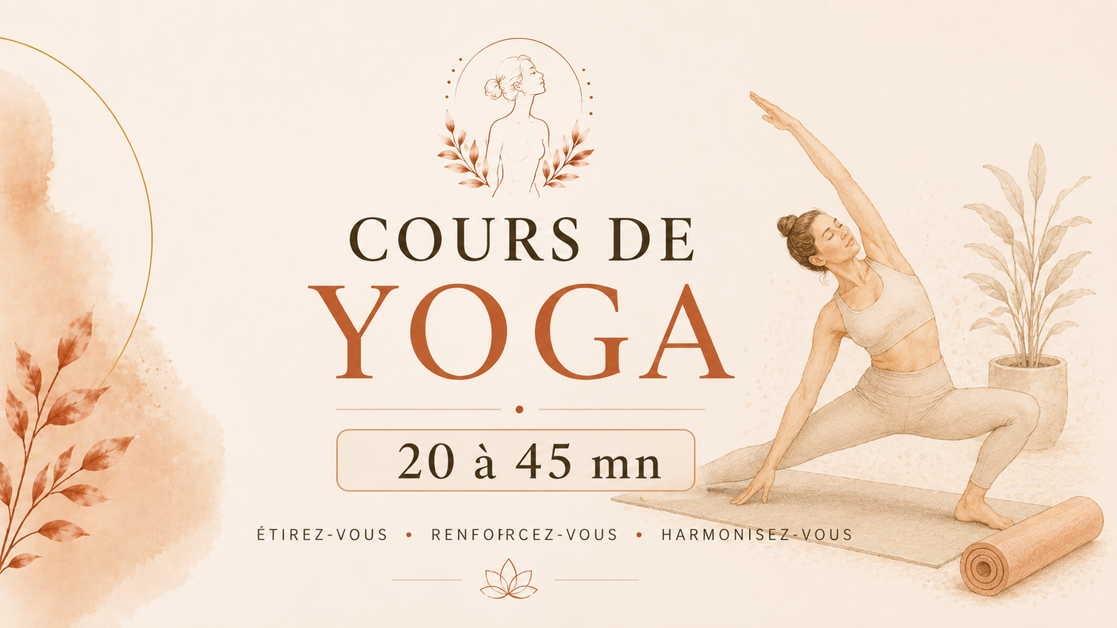 Cours de yoga (20 à 45 mn)